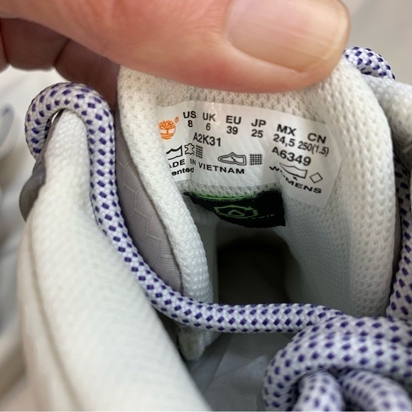 NWT Timberland Greenstride Edge Waterproof Nubuck Gray Hiking Boots 8 - Picture 9 of 10